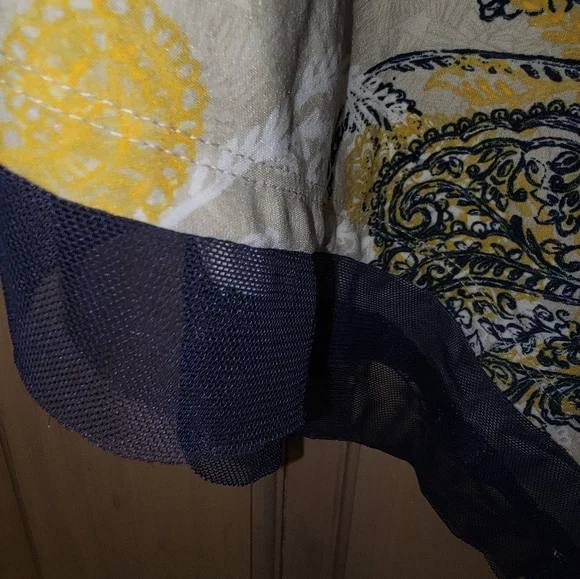 Womens plus sz 2X Attitudes by Renee like new longer sheer hem Shirt - Picture 7 of 7